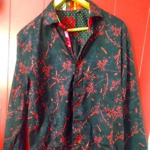 Au Noir men's chemise/long sleeve casual dress shirt